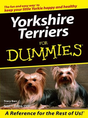 cover image of Yorkshire Terriers For Dummies